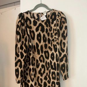 Leopard print lightweight dress